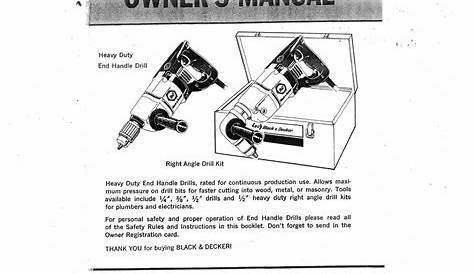 black and decker edger manual