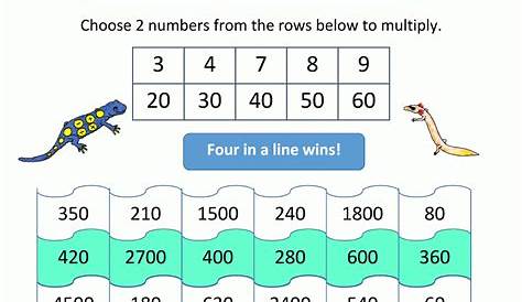Printable Multiplication Math Games 4Th Grade | Printable