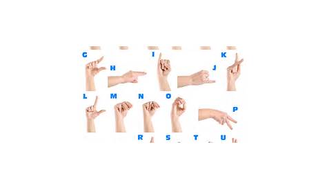 sign language letters chart