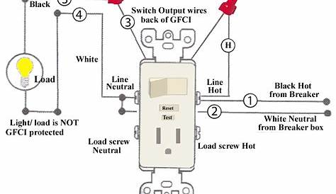 Wiring Diagrams For A Gfci And Switch Combo Gfci Gfci Plug Outlet | My