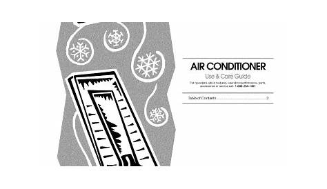 Crosley CAR30WCS0 Air Conditioner Owner's Manual | Manualzz