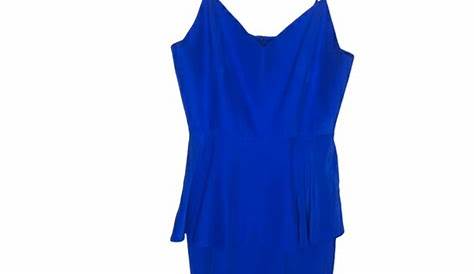 Amanda Uprichard Blue Silk Party Dress in 2021 | Silk party dress, Red