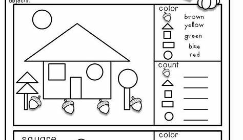 shapes worksheets for kindergarten free printables