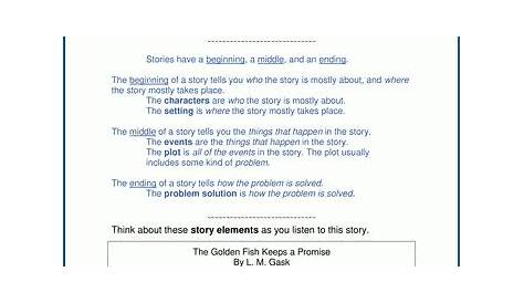story element worksheets