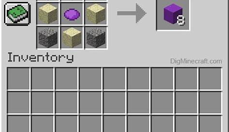 How to make Purple Concrete Powder in Minecraft