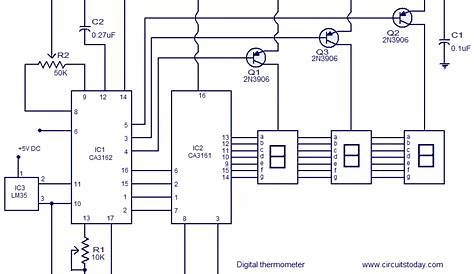 digital thermometer circuit diagram
