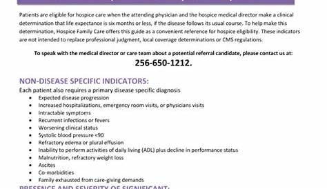 hospice nursing documentation examples