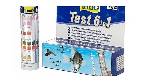 tetra water test strips color chart