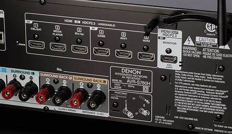 denon avr s760h 7.2ch 8k av receiver manual