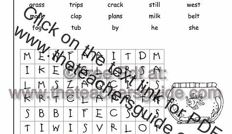 word search third grade