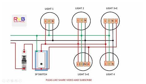light circuit diagram with switch