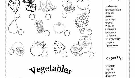 fruits and vegetables - English ESL Worksheets for distance learning