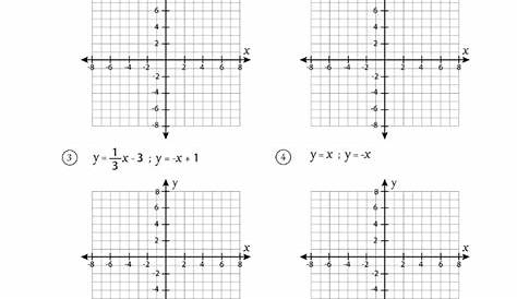 graphing systems of equations worksheet pdf