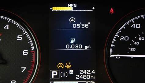 Subaru's New Feature Tracks Fuel Savings from Engine Stop/Start
