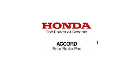 Shop for Honda Accord Rear Brake Pad | PartsAvatar