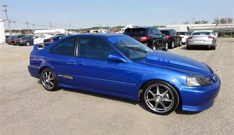 2000 Electron Blue Pearl Honda Civic Si Coupe #55401948 Photo #6