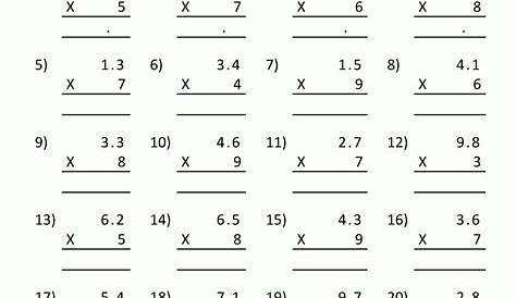 Multiplication Worksheets Ks2 Year 5 | PrintableMultiplication.com