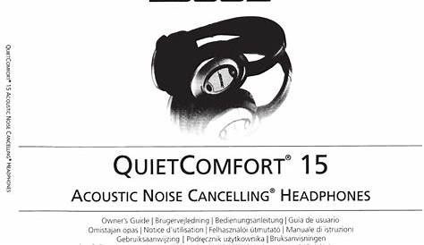 bose quietcomfort 15 manual