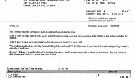 franchise tax board chart of account