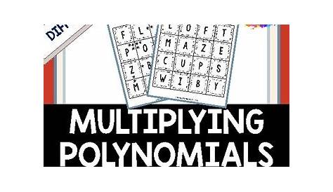 Multiplying Polynomials Puzzle Activity by The Unique Expressions
