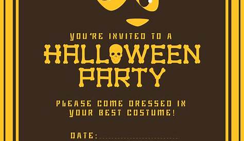 halloween invitations printable