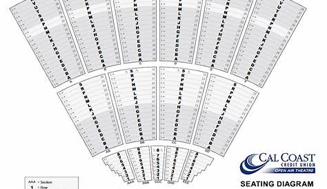 Seating Chart | Cal Coast Credit Union Air Theatre | San Diego, California