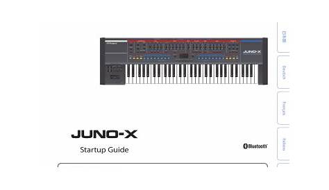 Roland JUNO-X Programmable Polyphonic Synthesizer Guide | Manualzz
