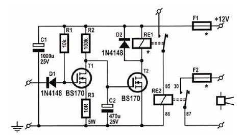 car alarm circuit wiring diagram