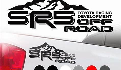 Toyota SR5 Truck Mountain Off-Road 4x4 Racing Tacoma Decals Vinyl