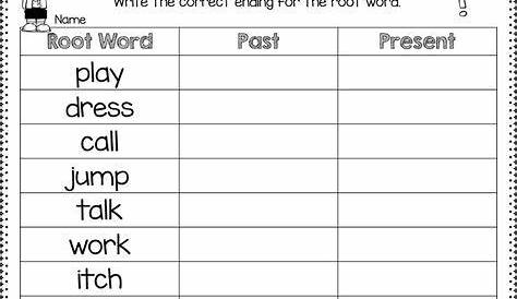 root words worksheet for kindergarten