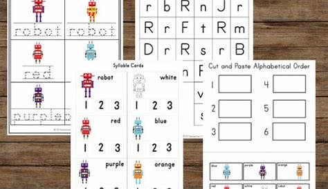 FREE Robot Printables Worksheets for Preschool and Kindergarten