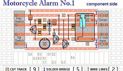 motorcycle alarm circuit diagram