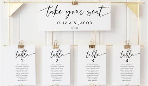 20 Unique Wedding Seating Chart Ideas For Your Big Day - Love & Lavender