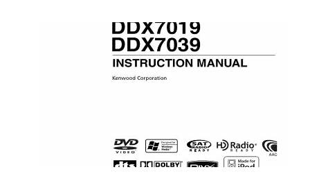 Kenwood DDX7039 Instruction manual | Manualzz