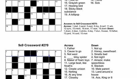 make your own crossword puzzle printable
