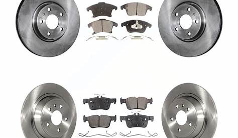 Front Rear Disc Brake Rotors And Ceramic Pads Kit Ford Fusion Lincoln
