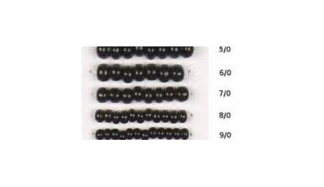 Use this handy Seed Bead Sizing Guide in conjunction with our Thread