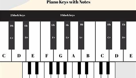 Free Piano Keys Notes Chart - Download in PDF, Illustrator | Template.net