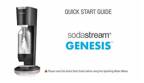 soda stream manual