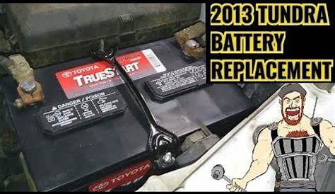 2013 TUNDRA BATTERY REPLACEMENT - YouTube