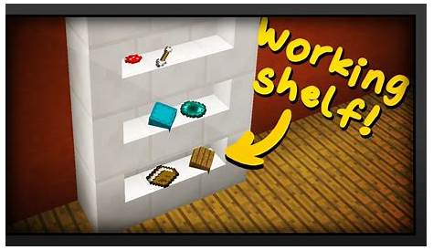 how to make a shelf in minecraft