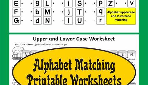 10 Best Alphabet Matching Printable Worksheets PDF for Free at Printablee