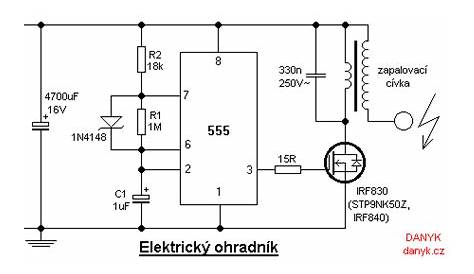 Electric Fence Circuit Diagram 555 Fence Circuit Solar Charger Powered