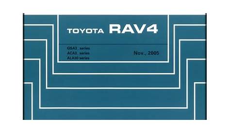 2006 Toyota RAV4 Wiring Diagram Manual Original