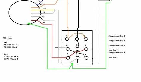 single phase motor schematic diagram