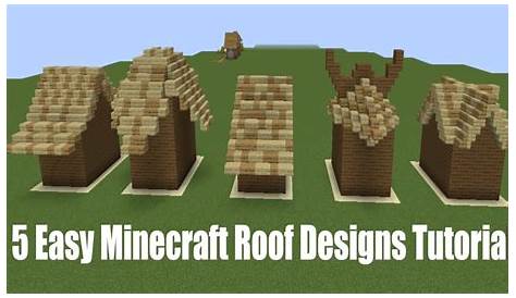 types of roofs in minecraft