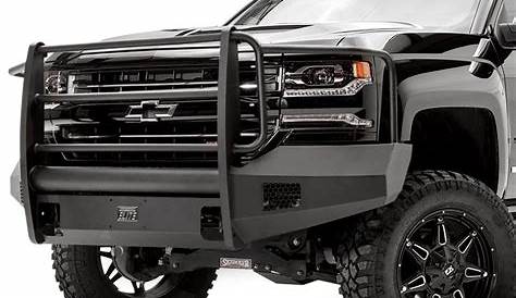 Fab Fours® - Chevy Silverado 1500 2016 Black Steel Elite Full Width