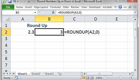 Round Numbers Up or Down in Excel - TeachExcel.com