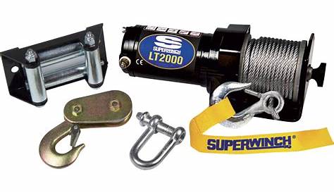 Superwinch 12 Volt DC Powered Electric ATV Winch — 2000-Lb. Capacity