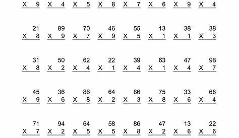 Multiplication Worksheets 6Th Grade – PrintableMultiplication.com